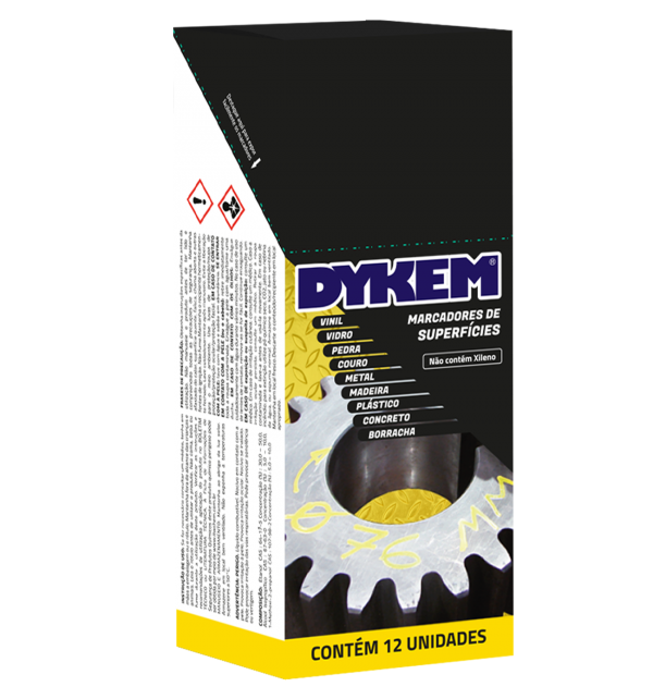 Dykem Marcador  Preto Ponta Media P/N 84002 - Imagem 2
